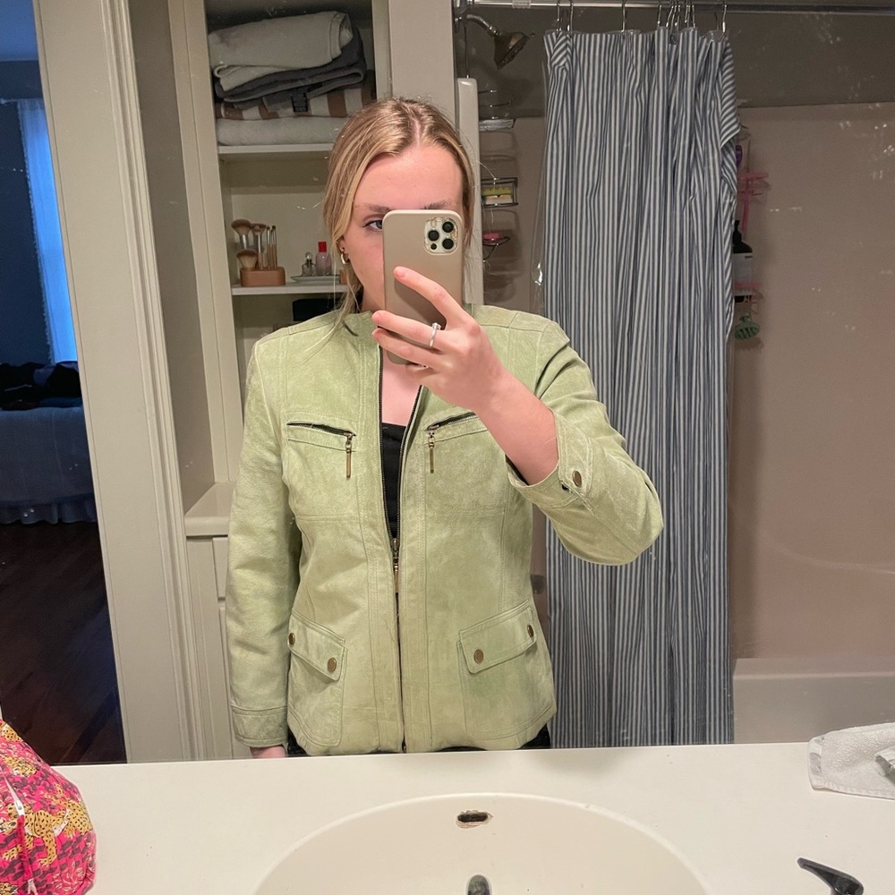 Green Suede Jacket